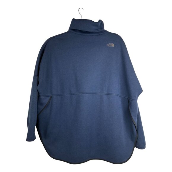 The North Face Womens Navy Blue Funnel Neck Pullover Sweatshirt W/ Pockets  XS - Picture 6 of 10